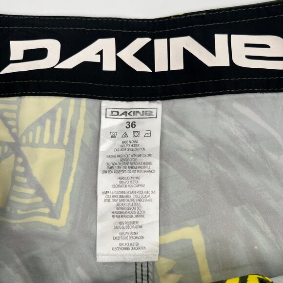 Dakine Green Yellow Beach Swim Trunks | Size 36 - Picture 3 of 7
